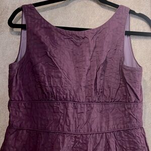 Purple Cotton J. Crew Dress Size 6 Sleeveless *Pockets*